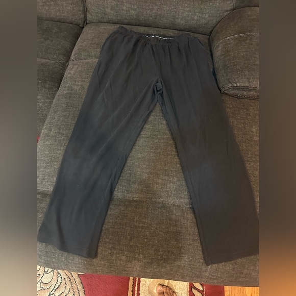 Woman Within Black Sweatpants with 2 sides pockets Women’s Size 22/24 1X TALL - Picture 3 of 11